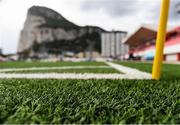 22 March 2019; A detailed view of the artificial surface at the Victoria Stadium prior to a Republic of Ireland training session at Victoria Stadium in Gibraltar. Photo by Stephen McCarthy/Sportsfile