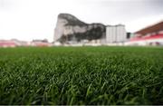 22 March 2019; A detailed view of the artificial surface at the Victoria Stadium prior to a Republic of Ireland training session at Victoria Stadium in Gibraltar. Photo by Stephen McCarthy/Sportsfile