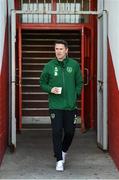 22 March 2019; Republic of Ireland assistant manager Robbie Keane arrives prior to a Republic of Ireland training session at Victoria Stadium in Gibraltar. Photo by Stephen McCarthy/Sportsfile
