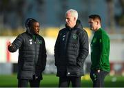 22 March 2019; Republic of Ireland manager Mick McCarthy, centre, and assistant coaches Terry Connor, left, and Robbie Keane during a training session at Victoria Stadium in Gibraltar. Photo by Seb Daly/Sportsfile