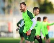 22 March 2019; Richard Keogh during a Republic of Ireland training session at Victoria Stadium in Gibraltar. Photo by Seb Daly/Sportsfile