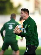 22 March 2019; Republic of Ireland assistant coach Robbie Keane during a training session at Victoria Stadium in Gibraltar. Photo by Seb Daly/Sportsfile