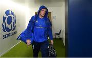 22 March 2019; Dan Leavy of Leinster arrives ahead of the Guinness PRO14 Round 18 match between Edinburgh and Leinster at BT Murrayfield Stadium in Edinburgh, Scotland. Photo by Ramsey Cardy/Sportsfile