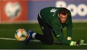 22 March 2019; Mark Travers during a Republic of Ireland training session at Victoria Stadium in Gibraltar. Photo by Stephen McCarthy/Sportsfile