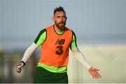 22 March 2019; Richard Keogh during a Republic of Ireland training session at Victoria Stadium in Gibraltar. Photo by Stephen McCarthy/Sportsfile