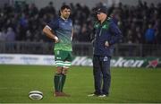 22 March 2019; Connacht head coach Andy Friend, right, with team captain Jarrad Butler prior to the Guinness PRO14 Round 18 match between Connacht and Benetton Rugby at The Sportsground in Galway. Photo by Brendan Moran/Sportsfile