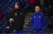 22 March 2019; Leinster head coach Leo Cullen, left, and senior coach Stuart Lancaster ahead of the Guinness PRO14 Round 18 match between Edinburgh and Leinster at BT Murrayfield Stadium in Edinburgh, Scotland. Photo by Ramsey Cardy/Sportsfile