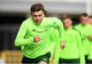 23 March 2019; Aaron Drinan during a Republic of Ireland U21 training session at Tallaght Stadium in Dublin. Photo by Eóin Noonan/Sportsfile