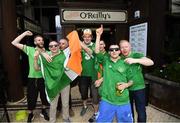 23 March 2019; Republic of Ireland supporters in Gibraltar ahead of the UEFA EURO2020 Qualifier Group D match between Gibraltar and Republic of Ireland at Victoria Stadium in Gibraltar. Photo by Stephen McCarthy/Sportsfile
