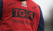 16 March 2019; A detailed view of Cork manager Ephie Fitzgerald's bib during the Lidl Ladies NFL Division 1 Round 5 match between Cork and Donegal at Páirc Uí Rinn in Cork. Photo by Eóin Noonan/Sportsfile