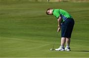 20 March 2019; Team Ireland's Mark Claffey, a member of the Blackrock Flyers Special Olympics Club, from Blackrock, Co. Dublin, putting during his Gold Medal round in the Level 4 - Individual Stroke Play Competition on Day Six of the 2019 Special Olympics World Games in Yas Links, Yas Island, Abu Dhabi, United Arab Emirates  Photo by Ray McManus/Sportsfile