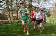 23 March 2019; Michael Morgan of Summerhill College, Co.Sligo, Ireland, competing in the Intermediate Boys event during the SIAB Schools Cross Country International at Santry Demense in Santry, Dublin. Photo by Sam Barnes/Sportsfile