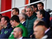 23 March 2019; FAI Chief Executive John Delaney and FAI President Donal Conway during the UEFA EURO2020 Qualifier Group D match between Gibraltar and Republic of Ireland at Victoria Stadium in Gibraltar. Photo by Seb Daly/Sportsfile