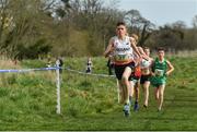 23 March 2019; William  Rabjohns of St Michaels Middle School, Dorset, England, competing in the Junior Boys event during the SIAB Schools Cross Country International at Santry Demense in Santry, Dublin. Photo by Sam Barnes/Sportsfile