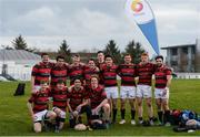23 March 2019; The Trinity College Dublin team before the Maughan-Scally Cup match between Trinity College Dublin and National University of Ireland, Galway at the University of Ulster in Coleraine, Derry. The annual Maughan Scally Cup is organized by the Irish Universities’ Rugby Union, which is sponsored by Maxol. Being played for the first time at Ulster University’s Coleraine campus this weekend, the event celebrates participation in student rugby. Photo by Oliver McVeigh/Sportsfile