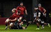 23 March 2019; Jack O'Donoghue of Munster is tackled by Renato Giammarioli, left, and Jimmy Tuivaiti of Zebre during the Guinness PRO14 Round 18 match between Munster and Zebre at Thomond Park in Limerick. Photo by Diarmuid Greene/Sportsfile