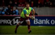 23 March 2019; Duncan Williams of Munster warms up prior to the Guinness PRO14 Round 18 match between Munster and Zebre at Thomond Park in Limerick. Photo by Diarmuid Greene/Sportsfile