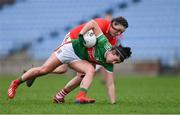 24 March 2019; Rachel Kearns of Mayo in action against Hannah Looney of Cork during the Lidl Ladies NFL Round 6 match between Mayo and Cork at Elverys MacHale Park in Castlebar, Mayo. Photo by Piaras Ó Mídheach/Sportsfile