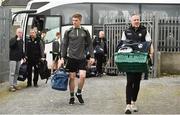 24 March 2019; Tommy Walsh of Kerry, left, and Selector Tommy Griffin arrive ahead of the Allianz Football League Division 1 Round 7 match between Roscommon and Kerry at Dr. Hyde Park in Roscommon. Photo by Sam Barnes/Sportsfile