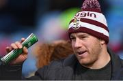 24 March 2019; Leinster and Ireland rugby player Seán O'Brien in attendance at the Lidl Ladies NFL Round 6 match between Mayo and Cork at Elverys MacHale Park in Castlebar, Mayo. Photo by Piaras Ó Mídheach/Sportsfile