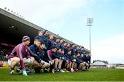 24 March 2019; The Galway squad pose for their team photo prior to the Allianz Football League Division 1 Round 7 match between Tyrone and Galway at Healy Park in Omagh. Photo by David Fitzgerald/Sportsfile
