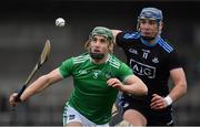 24 March 2019; Seán Finn of Limerick against John Hetherton of Dublin during the Allianz Hurling League Division 1 Semi-Final match between Limerick and Dublin at Nowlan Park in Kilkenny. Photo by Brendan Moran/Sportsfile