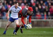 24 March 2019; Mayo goalkeeper David Clarke in action against Karl O'Connell of Monaghan during the Allianz Football League Division 1 Round 7 match between Mayo and Monaghan at Elverys MacHale Park in Castlebar, Mayo. Photo by Piaras Ó Mídheach/Sportsfile