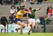 24 March 2019; Stephen O'Brien of Kerry in action against Conor Hussey of Roscommon during the Allianz Football League Division 1 Round 7 match between Roscommon and Kerry at Dr. Hyde Park in Roscommon. Photo by Sam Barnes/Sportsfile