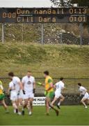 24 March 2019; A general view of the scoreboard just before half time during the Allianz Football League Division 2 Round 7 match between Donegal and Kildare at Fr. Tierney Park in Ballyshannon, Donegal. Photo by Oliver McVeigh/Sportsfile