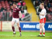 24 March 2019; Danny Cummins of Galway celebrates after scoring his side's first goal during the Allianz Football League Division 1 Round 7 match between Tyrone and Galway at Healy Park in Omagh. Photo by David Fitzgerald/Sportsfile
