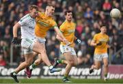 24 March 2019; Ultan Kelm of Fermanagh in action against Conor McGill of Meath during the Allianz Football League Division 2 Round 7 match between Meath and Fermanagh at Páirc Tailteann in Navan, Co Meath. Photo by Philip Fitzpatrick/Sportsfile