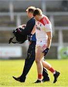 24 March 2019; Brian Hurley of Cork leaves the pitch after picking up an injury during the Allianz Football League Division 2 Round 7 match between Armagh and Cork at the Athletic Grounds in Armagh. Photo by Ramsey Cardy/Sportsfile