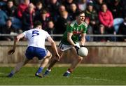 24 March 2019; Fergal Boland of Mayo in action against Karl O'Connell of Monaghan during the Allianz Football League Division 1 Round 7 match between Mayo and Monaghan at Elverys MacHale Park in Castlebar, Mayo. Photo by Piaras Ó Mídheach/Sportsfile