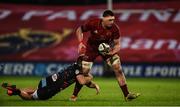23 March 2019; CJ Stander of Munster is tackled by Giulio Bisegni of Zebre during the Guinness PRO14 Round 18 match between Munster and Zebre at Thomond Park in Limerick. Photo by Diarmuid Greene/Sportsfile