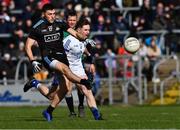 24 March 2019; Colm Basquel of Dublin in action against Stephen Murray of Cavan during the Allianz Football League Division 1 Round 7 match between Cavan and Dublin at Kingspan Breffni in Cavan. Photo by Ray McManus/Sportsfile