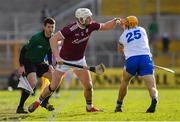 24 March 2019; Mikey Kearney of Waterford in action against Jarlath Mannion of Galway during the Allianz Hurling League Division 1 semi-final match between Galway and Waterford at Nowlan Park in Kilkenny. Photo by Brendan Moran/Sportsfile