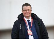 23 March 2019; FAI Director of Public Relations and Communications Cathal Dervan during the UEFA EURO2020 Qualifier Group D match between Gibraltar and Republic of Ireland at Victoria Stadium in Gibraltar. Photo by Stephen McCarthy/Sportsfile