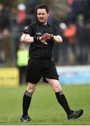24 March 2019; Referee Paddy Neilan during the Allianz Football League Division 2 Round 7 match between Donegal and Kildare at Fr. Tierney Park in Ballyshannon, Donegal. Photo by Oliver McVeigh/Sportsfile
