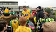 24 March 2019; Michael Murphy of Donegal busy signing autographs after the Allianz Football League Division 2 Round 7 match between Donegal and Kildare at Fr. Tierney Park in Ballyshannon, Donegal. Photo by Oliver McVeigh/Sportsfile