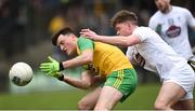 24 March 2019; Niall O’Donnell of Donegal  in action against Adam Tyrell of Kildare during the Allianz Football League Division 2 Round 7 match between Donegal and Kildare at Fr. Tierney Park in Ballyshannon, Donegal. Photo by Oliver McVeigh/Sportsfile