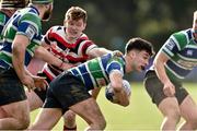 24 March 2019; Stephen Horan of Gorey RFC is tackled by against Arthur Dunne of Enniscorthy RFC during the Bank of Ireland Provincial Towns Cup Semi-Final match between Enniscorthy RFC and Gorey RFC at Wexford Wanderers RFC in Wexford. Photo by Matt Browne/Sportsfile