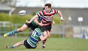 24 March 2019; Daniel Pim of Enniscorthy RFC is tackled by against Robert Harrington and James Nolan of Gorey RFC during the Bank of Ireland Provincial Towns Cup Semi-Final match between Enniscorthy RFC and Gorey RFC at Wexford Wanderers RFC in Wexford. Photo by Matt Browne/Sportsfile