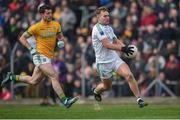 24 March 2019; Ultan Kelm of Fermanagh in action against Donal Keogan of Meath during the Allianz Football League Division 2 Round 7 match between Meath and Fermanagh at Páirc Tailteann in Navan, Co Meath. Photo by Philip Fitzpatrick/Sportsfile