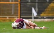 24 March 2019; Joe Canning of Galway goes down injured during the Allianz Hurling League Division 1 Semi-Final match between Galway and Waterford at Nowlan Park in Kilkenny. Photo by Harry Murphy/Sportsfile