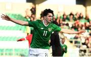 24 March 2019; Neil Farrugia of Republic of Ireland celebrates after scoring his side's second goal during the UEFA European U21 Championship Qualifier Group 1 match between Republic of Ireland and Luxembourg in Tallaght Stadium in Dublin. Photo by Eóin Noonan/Sportsfile