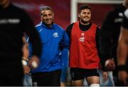 23 March 2019; Zebre head coach Michael Bradley with Marcello Violi prior to the Guinness PRO14 Round 18 match between Munster and Zebre at Thomond Park in Limerick. Photo by Diarmuid Greene/Sportsfile