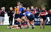 23 March 2019; Hannah Rose Buckley of Wicklow RFC is tackled by Paula Harte of Edenderry RFC during the Bank of Ireland Leinster Rugby Women’s Division 2 Cup Final match between Wicklow RFC and Edenderry RFC at Naas RFC in Naas, Kildare. Photo by Piaras Ó Mídheach/Sportsfile