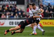 23 March 2019; Louis Ludik of Ulster is tackled by Michael Willemse of Isuzu Southern Kings during the Guinness PRO14 Round 18 match between Ulster and Isuzu Southern Kings at the Kingspan Stadium in Belfast. Photo by Ramsey Cardy/Sportsfile