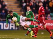 24 March 2019; Adam Idah of Republic of Ireland misses an opportunity during the UEFA European U21 Championship Qualifier Group 1 match between Republic of Ireland and Luxembourg in Tallaght Stadium in Dublin. Photo by Ben McShane/Sportsfile