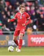 24 March 2019; Mathias Olesen of Luxembourg during the UEFA European U21 Championship Qualifier Group 1 match between Republic of Ireland and Luxembourg in Tallaght Stadium in Dublin. Photo by Ben McShane/Sportsfile